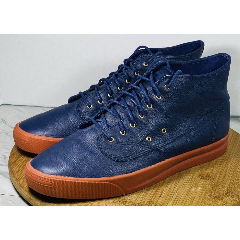 converse jack purcell leather High Top Sneakers Blue Sz Men10.5 Wo 12